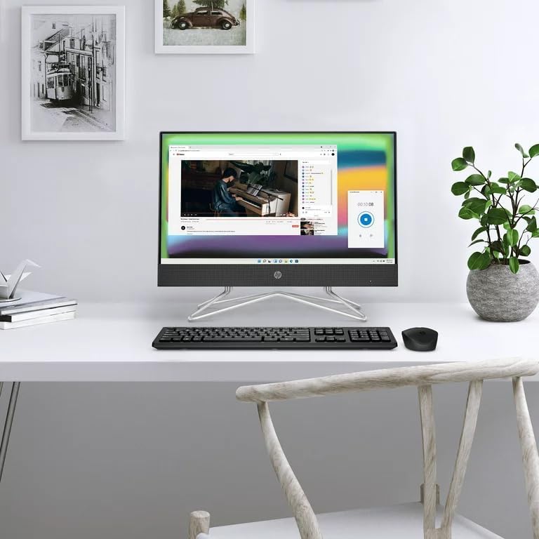 HP 22-DD000 21.5" All-in-One Desktop Pentium 8GB 256 SSD