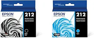 Epson T212120-S Black & Cyan Standard Ink Cartridges