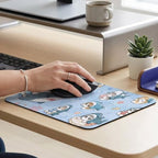 Jennirence Kawaii Cats Shark Costume Extended Mouse Pad