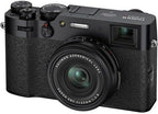Fujifilm 16643000 X100V Digital Camera Black Bundle