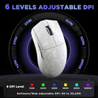 YUNZII M2 Dual 8K Tri-Mode Wireless Gaming Mouse