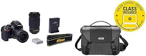Nikon D5600 DSLR 18-55mm & 70-300mm Lens Bundle