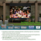 Elite Screens OMS125WHT-ELECTRIC Yard Master Electric Tension Screen