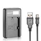 Neewer Micro USB Charger LP-E6 Battery Canon EOS