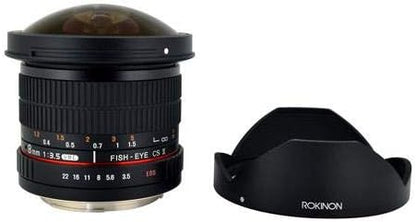 Rokinon HD8M-C 8mm f/3.5 Fisheye Lens for Canon
