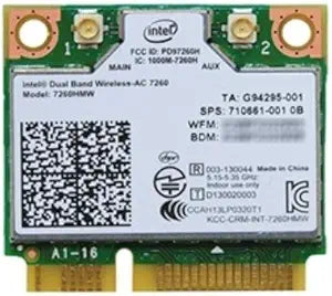 Intel 7260.HMWG Dual Band Wireless-AC Bluetooth