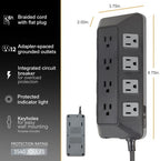 GE 74542-RF1 UltraPro 12-Outlet Surge Protector