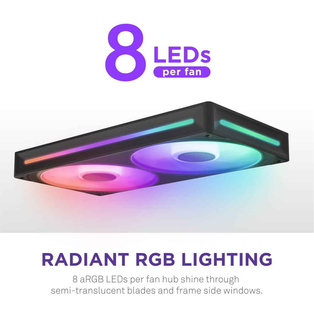 NZXT RF-U24HF-B1 F240 RGB Core Liquid Cooler - 240mm Black