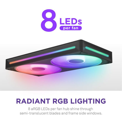NZXT RF-U24HF-B1 F240 RGB Core Liquid Cooler - 240mm Black