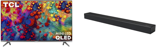TCL 6 Series 65R635 65-inch 4K QLED Roku TV with Alto R1 Soundbar