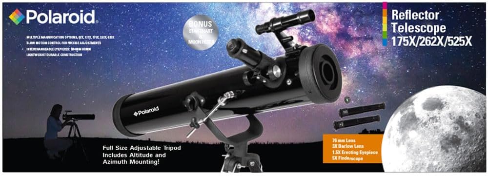 Polaroid IT25XRFL Telescope 700mm f/9 with Tripod