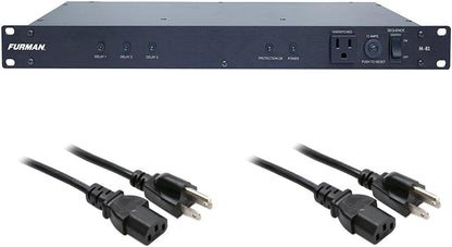 Furman M-8S Power Sequencer with Hosa Cables