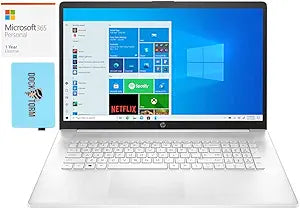 HP 3T000AV-2701-25113 17" i3 1TB SSD Laptop Bundle