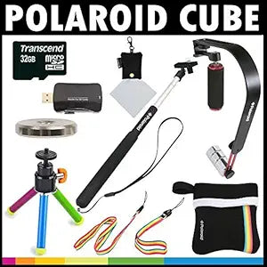 Polaroid AMZCUBEACCK7 Cube Action Camera Kit