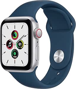 Apple Watch SE 44mm Silver/Abyss Blue (Renewed)