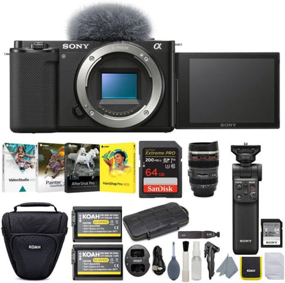 Sony ILCZV-E10/B Alpha ZV-E10 Vlogging Camera Bundle