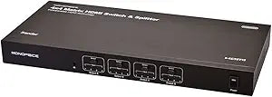 Monoprice 108151 4x4 HDMI Matrix Switch Splitter with Remote