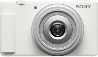 Sony ZV1F/W Vlog Camera White Content Creator Bundle