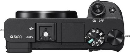 Sony a6400 Mirrorless Camera 16-50mm 55-210mm Lens Deluxe Bundle