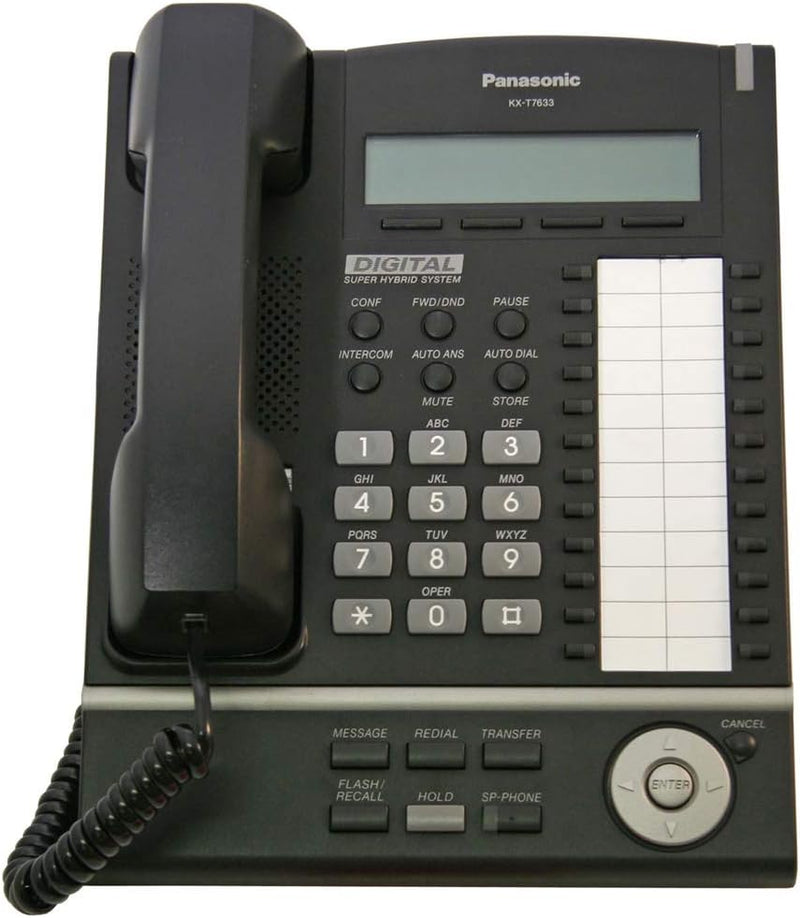 Panasonic KX-T7633 Black Digital Telephone - Renewed — main product image
