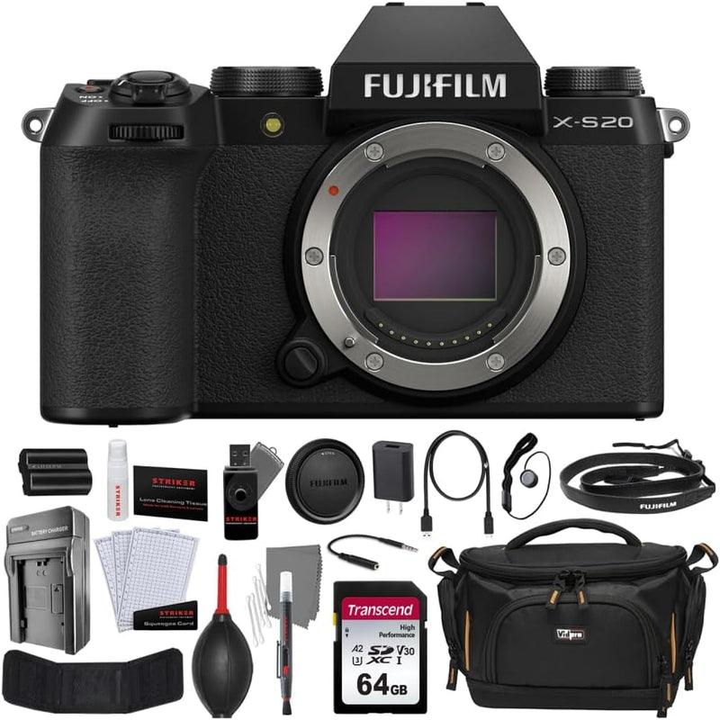 Fujifilm X-S20 Mirrorless Camera Body Kit 64GB Starter — main product image