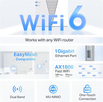 TP-Link RE615X AX1800 WiFi 6 Range Extender