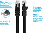 Monoprice 102288 Cat6 Ethernet Cable 1ft Black RJ45