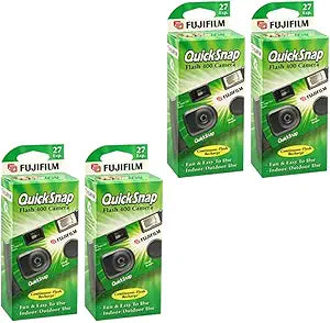 Fujifilm QuickSnap Flash 400 Disposable Camera 4-Pack