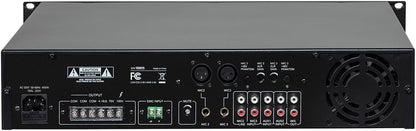 Monoprice Commercial Audio Mixer Amplifier - 240W 5-Channel 70/100V