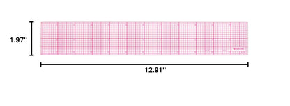 Westcott B-70 12-inch 8ths Graph Beveled Ruler