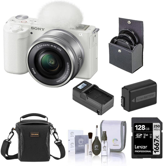 Sony ZV-E10 Vlog Camera 16-50mm Lens Bundle