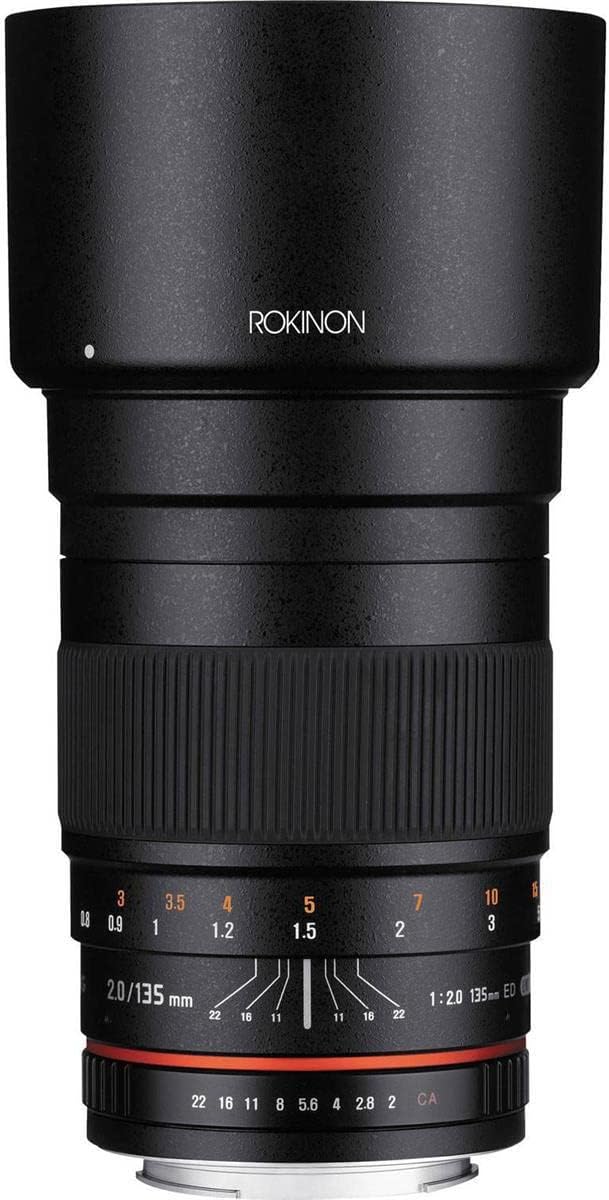 Rokinon 135M-C 135mm F2.0 Telephoto Lens Canon
