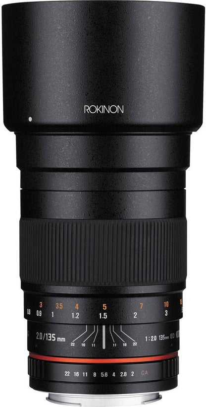 Rokinon 135M-C 135mm F2.0 Telephoto Lens Canon
