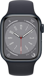 Apple MNUW3LL/A Watch Series 8: GPS + Cellular, 41mm, Midnight