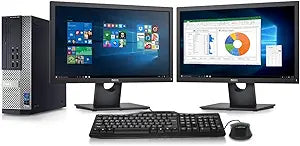 Dell 7010 i7 Desktop with Dual 22" Monitors (Renewed)