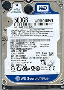 Western Digital WD5000BPVT 500GB Internal Hard Drive