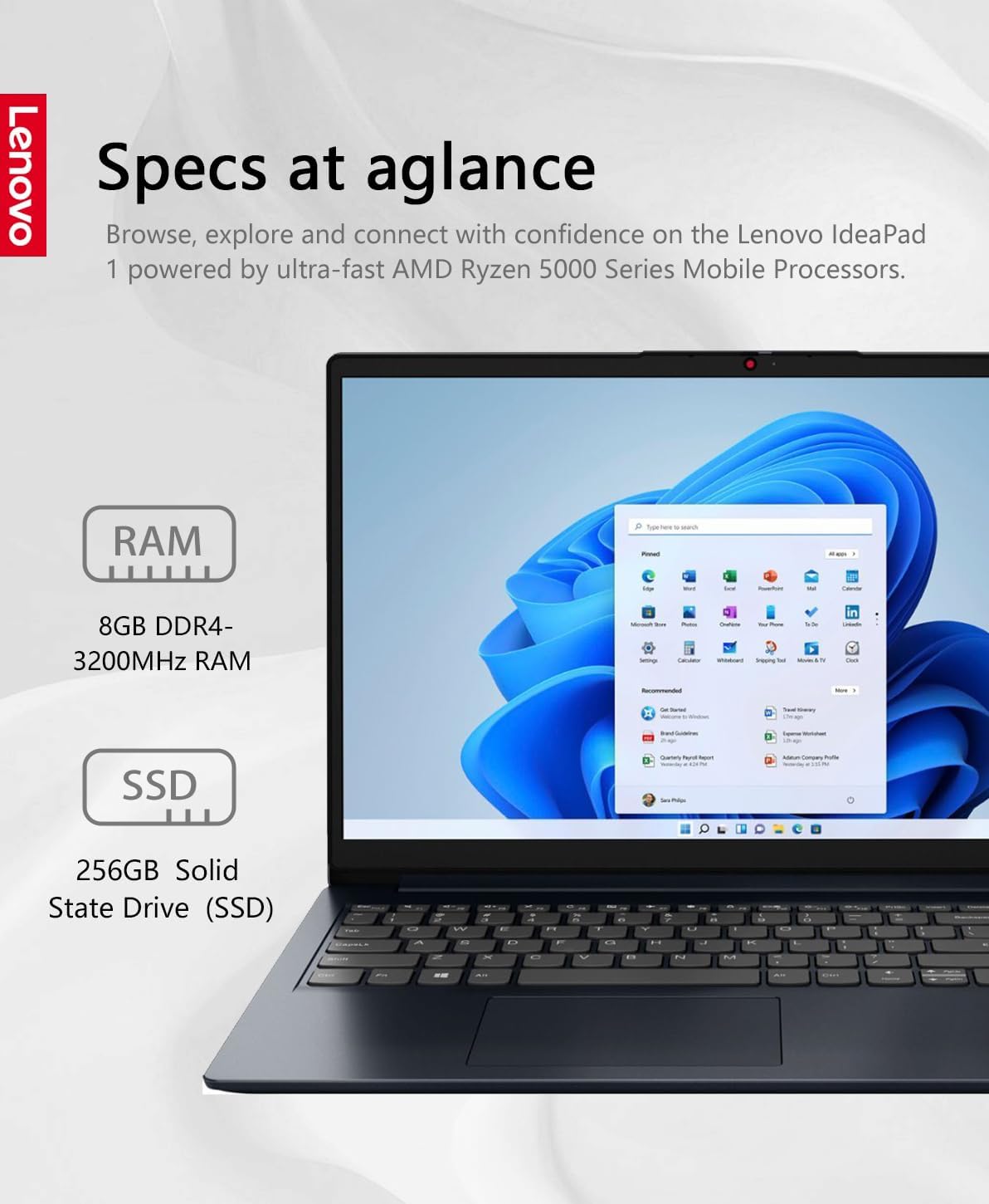 Lenovo IdeaPad 1 15AMN7 Ryzen 5 Touchscreen Laptop