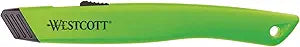 Westcott E-16475 00 Ceramic Safety Blade Cutter Green