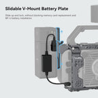 SmallRig 4124-CF FX6 Camera Cage Kit V-Mount Battery Plate