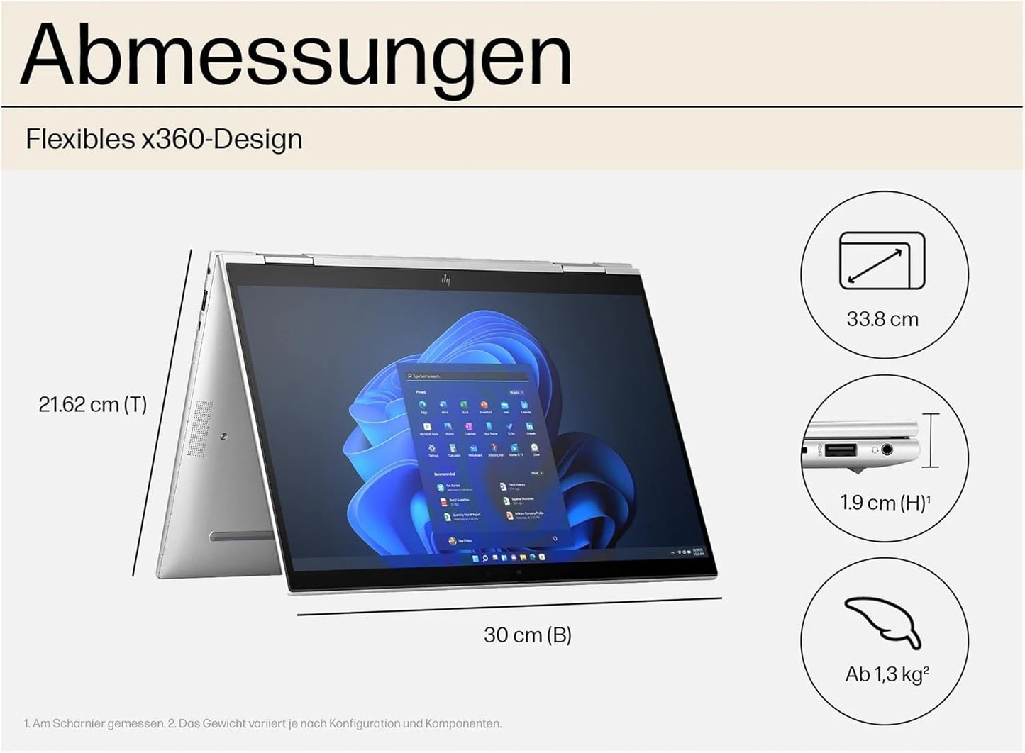 HP EliteBook x360 830 G10 i5-1345U 32GB 1TB SSD Business Laptop