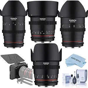 Rokinon DSX Lens Bundle Fuji X Cine Lens Kit
