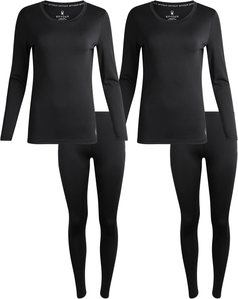 Spyder Thermal Underwear Women's Fleece Lined Base Layer Set — main product image