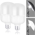 Neewer 35W LED Light Bulbs E26 5700K Daylight Studio Photography