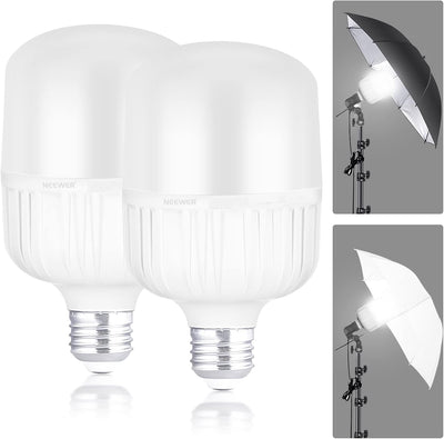 Neewer 35W LED Light Bulbs E26 5700K Daylight Studio Photography