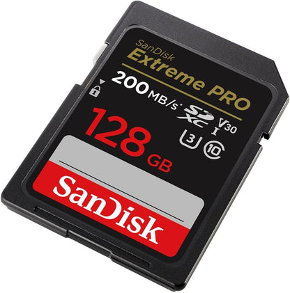 SanDisk Extreme PRO 128GB UHS-I SDXC Memory Card - V30