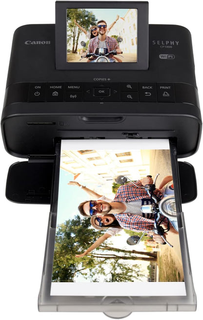 Canon CP1300 Photo Printer Bundle, Wireless Compact, Black