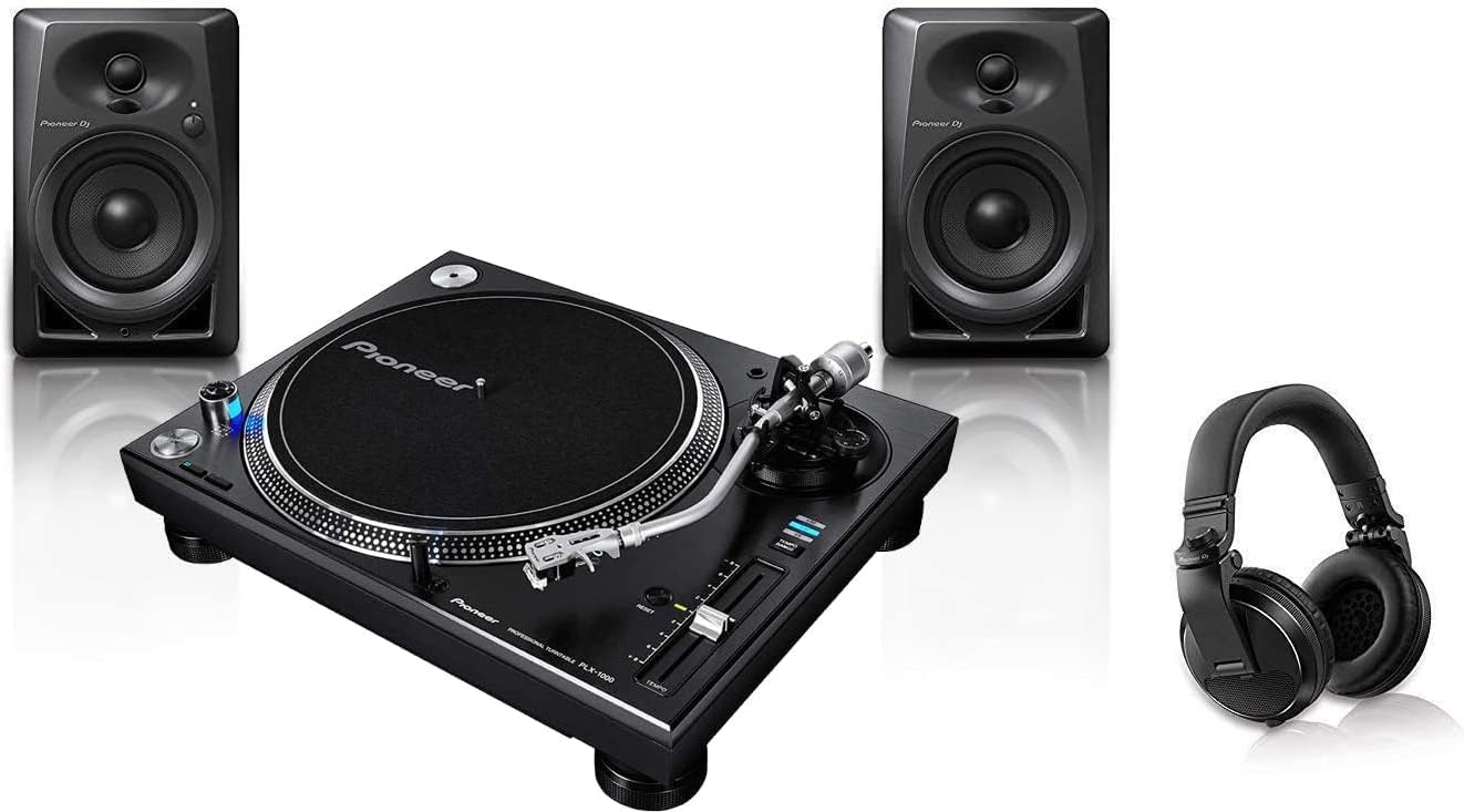 Pioneer DJ PLX-1000 Professional Turntable Bundle