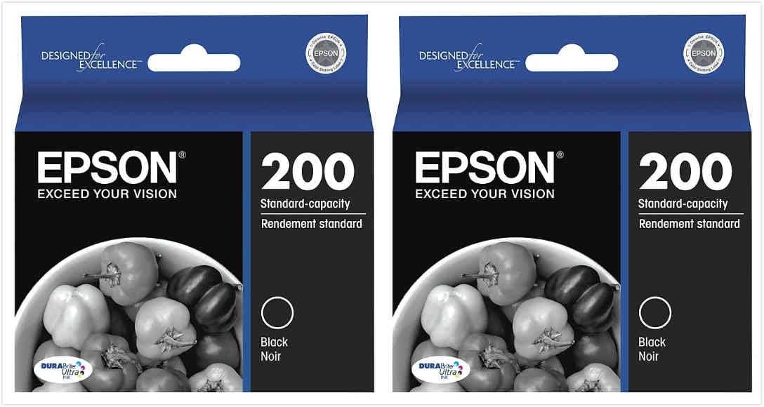 Epson FBA_T200120 200 DURABrite Ultra Black Ink Cartridge 2-Pack