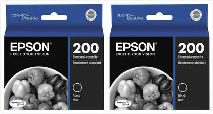 Epson FBA_T200120 200 DURABrite Ultra Black Ink Cartridge 2-Pack