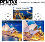 Pentax UP 8-16x21 Black Zoom Binoculars - Multi-Coated Optics
